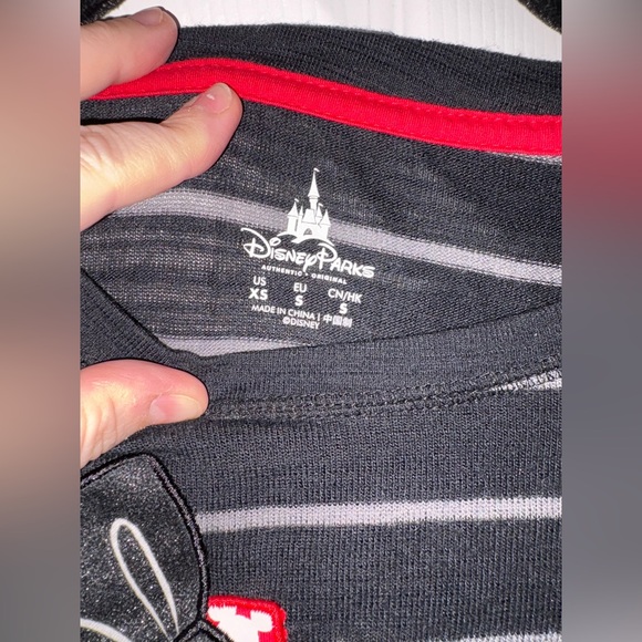 EUC Disney Minnie Mouse High Heel long sleeve sweater striped polka dot Size XS - Picture 2 of 5